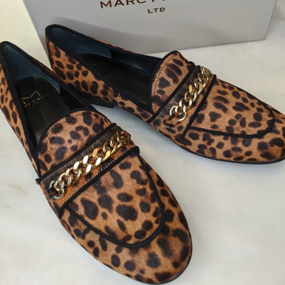 Nickie Animal Print Brown Loafer